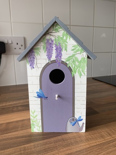 Beautiful decorated bird box - beautiful,