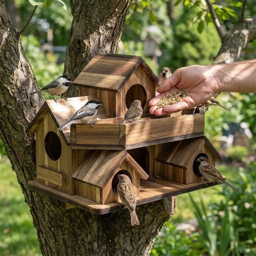 Garden bird house - bird,