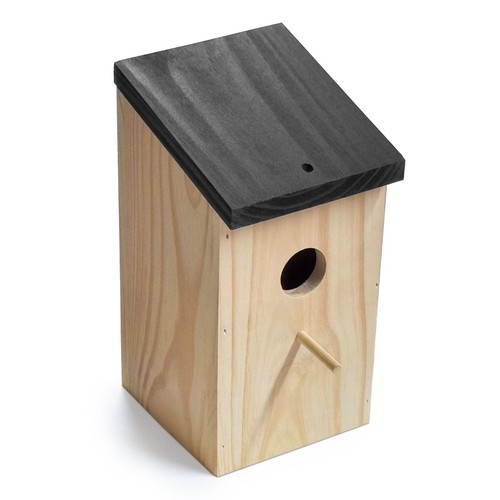 Wooden garden bird - wooden, nest