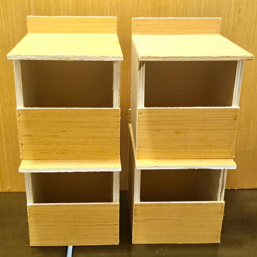 Wooden finch nest boxes - finch,