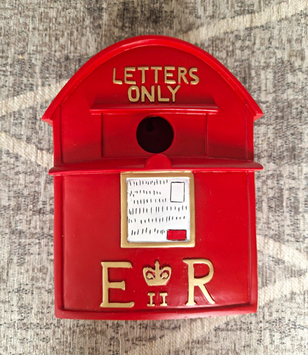 Red postbox bird box - bird,