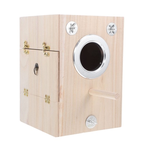 Wood birds nest box reusable - box,