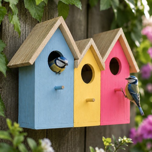 Garden bird house hanging in - hanging,