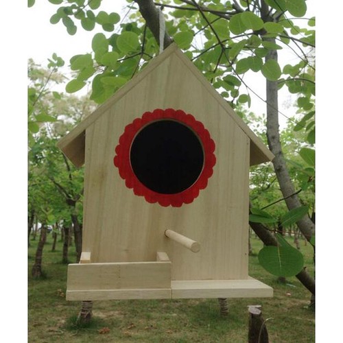 Wooden house ornament nesting - ornament,
