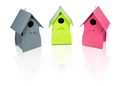 Wood bird house nesting - house,