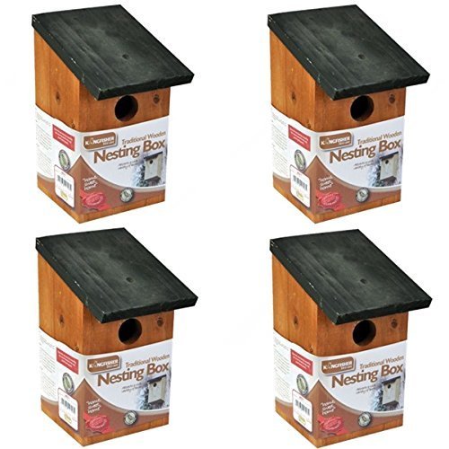 Wooden nesting box bird house - nesting,