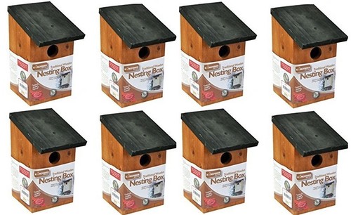 Wooden nesting box bird - wooden,