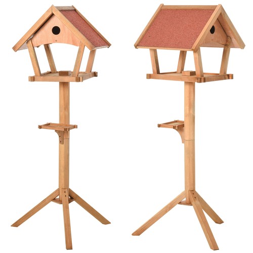 Wooden bird table freestanding - wooden,