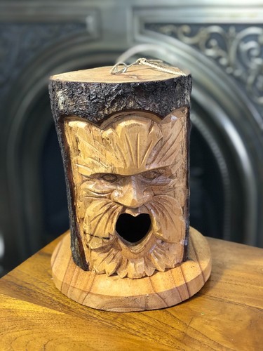 Green man bird box - man,